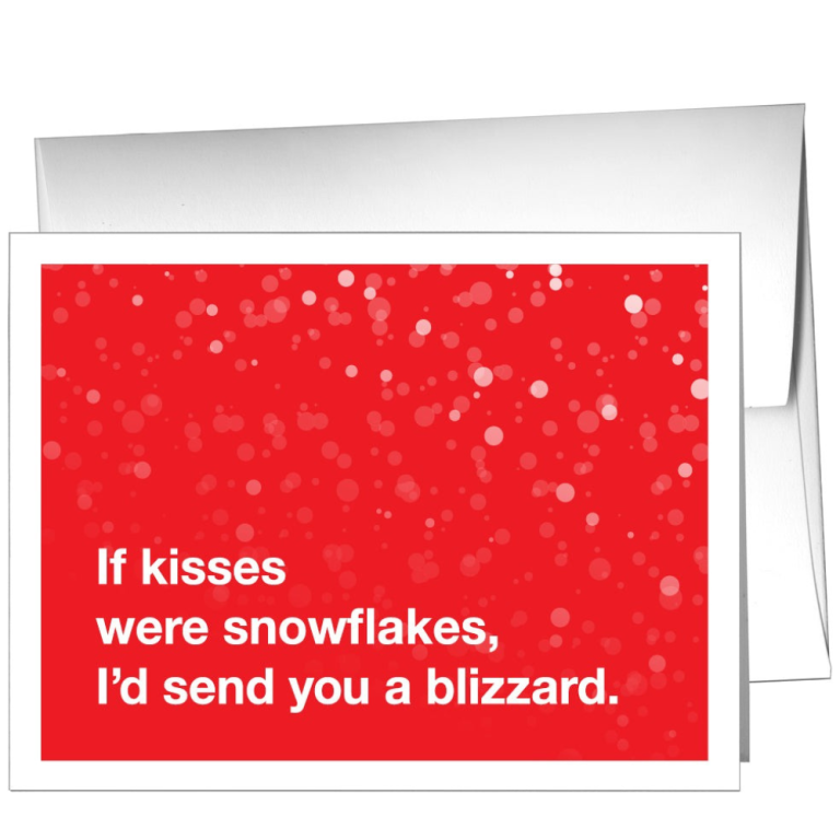 if-kisses-were-snowflakes-card