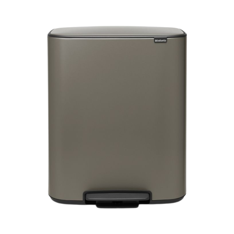 Brabantia Bo Pedal Bin Platinum 2x 30L