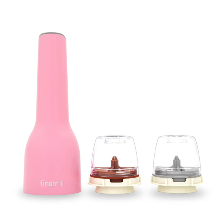 FinaMill USB Rechargeable Starter Pack Pepper Mill & Spice Grinder Pink