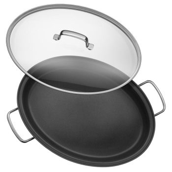 WMF Non-Stick Fish Pan with Glass Lid 38x26cm