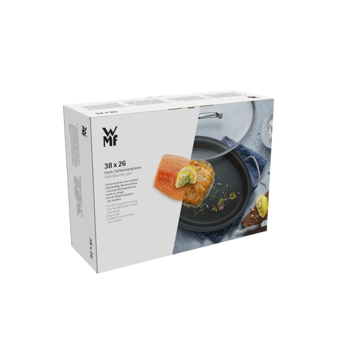 WMF Non-Stick Fish Pan with Glass Lid 38x26cm Box