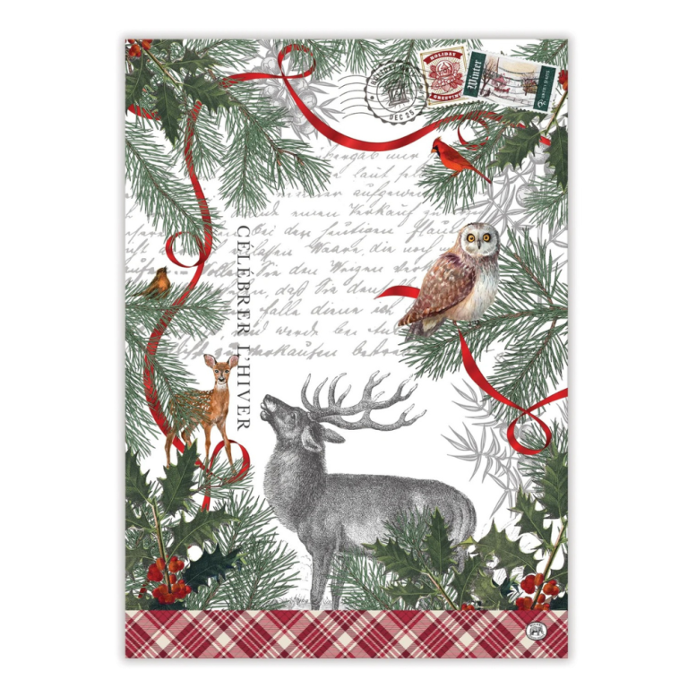 michel-design-winter-woodland-tea-towel