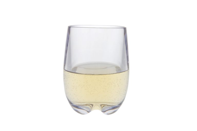 40750 White wine – white background