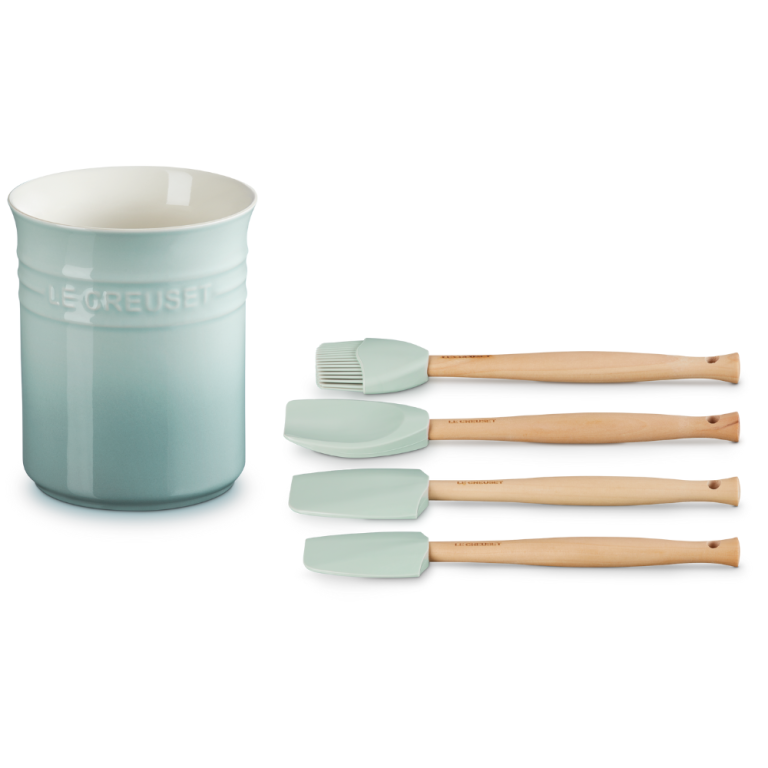 Le Creuset 5 Piece Utensil Set Sea Salt (2)