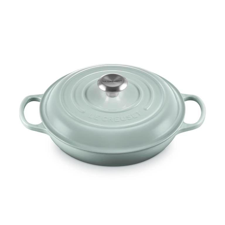 Le Creuset Signature Cast Iron Casserole Shallow 26cm Sea Salt