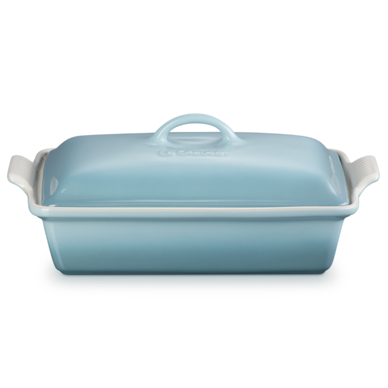 Le Creuset Stoneware Rectangular Dish with Lid Sea Salt